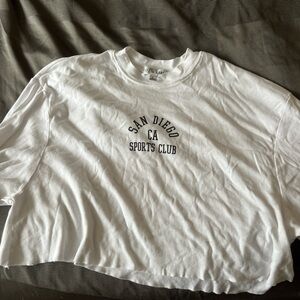 Cropped white long sleeve Fitz and Eddie/Pacson